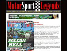 Tablet Screenshot of motorsportlegends.com.au